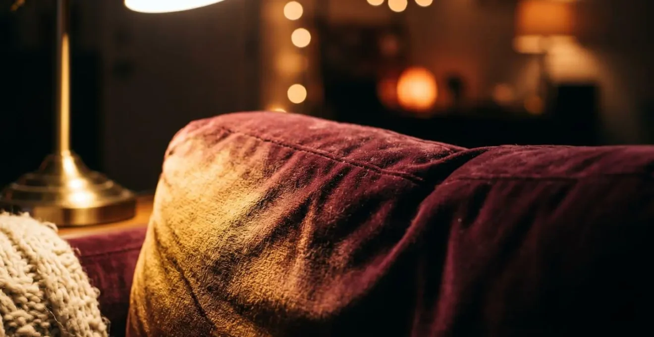 Salon avec éclairage en trois couches montrant plafonnier, lampe de lecture et éclairage d'ambiance